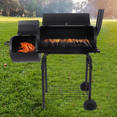 43  Outdoor Charcoal Pit Patio Backyard Meat Cooker Smoker BBQ Grill Garden Camp • $177.17