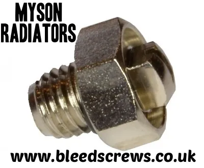 Radiator BRASS BLEED SCREW AIR / VALVE VENT - TYPE 13 - Myson • £4.95