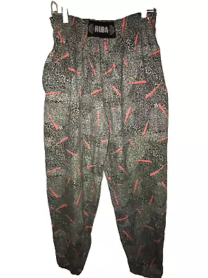 Vintage RUBA 80's Baggy Pull On Pants Size Small RARE • $69.99