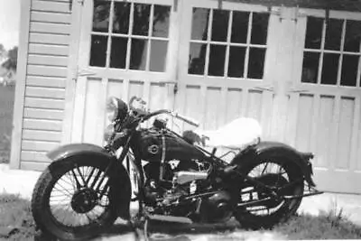 The Harley-Davidson Knucklehead Motorcycle Engine First Marketed 1- Old Photo • $9