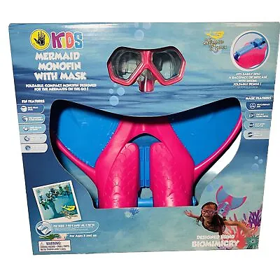 Body Glove Kids Pink Mermaid Monofin With Swim Goggles Brand New • $25