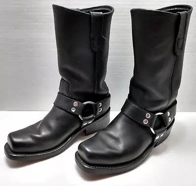 Double H 4008 Harness Biker / Moto Boots Soft Toe Black Men's 6 D Pre-Owned • $72.50