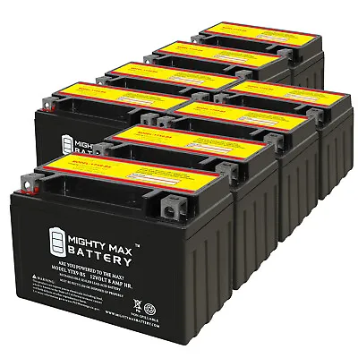 Mighty Max YTX9-BS 12V 8AH Battery Replaces E-Ton 150 Viper150R 13 - 8 Pack • $209.99