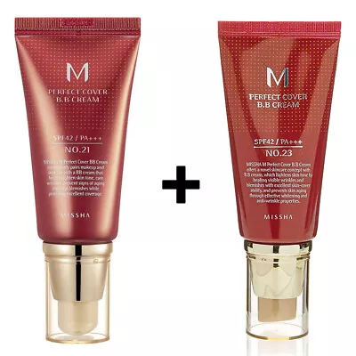 MISSHA M Perfect Cover BB Cream SPF 42 PA+++ 50ml (21+23) / K-Beauty • $32.99