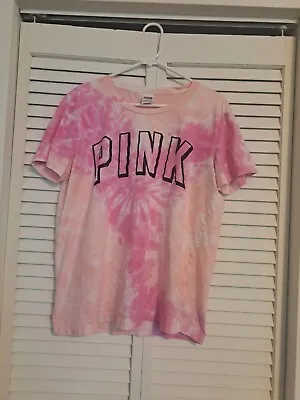 Victorias Secret Pink Size Medium T Shirt Tye Dye Over Sized • $20