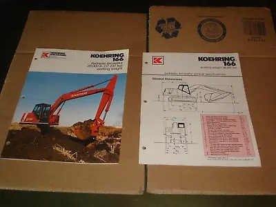 $24.95 • Buy Koehring 166 Excavator Dealers Sales Brochure Pamphlet