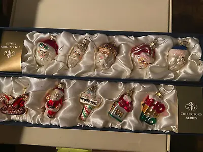 Collectors' Series Lot Of 10 Poland Mini Vtg Christmas Glass Ornaments • $49.99