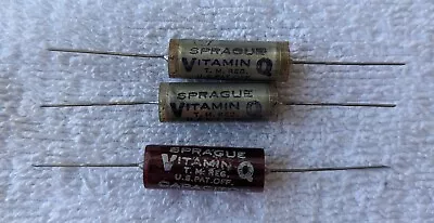 Lot Of  3 Vintage Sprague Vitamin Q Capacitors  .01 .022 • $12.99