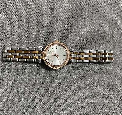 Pre-owned: Michael Kors Ladies Darcy Mini Two Tone Watch MK-3298 • £75