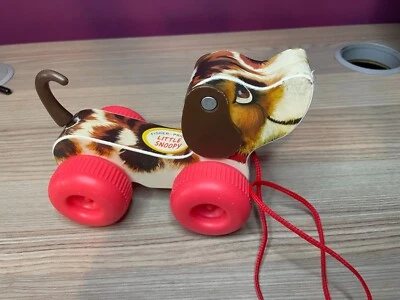 £1.99 • Buy Little Snoopy Pull Along Dog 2014 Toy Fisher Price Retro 