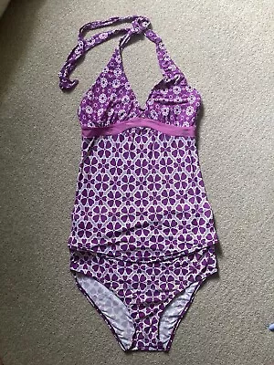 Jojo Maman Bebe Tankini Maternity Halter And Brief Set Size M • £7.50