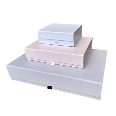 Luxury Magnetic Gift Box - Ribbon Tab Folding Gift Boxes For Birthday Wedding • £55.45