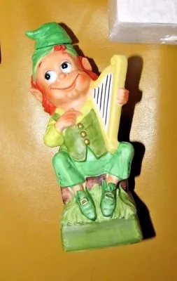 1975 Hoffman Distilling Co. Mr. Lucky Series – Mr. Harpist  Harp Playing Irish  • $15.95