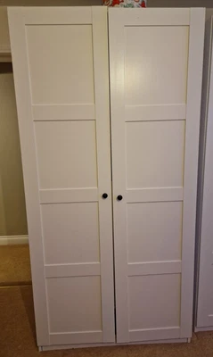 £80 • Buy Ikea Pax Double Wardrobe Bergsbo Doors