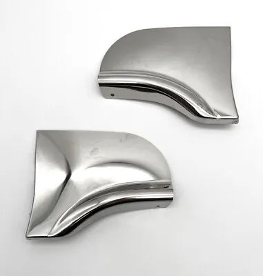 Pair Stainless Steel Fender Skirt Scuff Pads For 1957-1958 Ford Car • $21.99