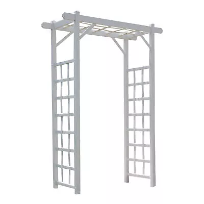 Dura-Trel Elmwood 22 X 57 X 85 Inch PVC Vinyl Outdoor Garden Patio Arbor White • $93.74