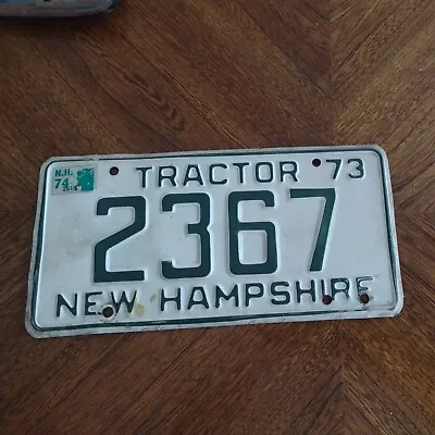 1973 New Hampshire Tractor License Plate NH  • $40.75