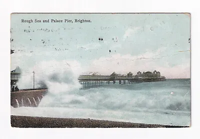 £1.99 • Buy Printed Postcard, Rough Sea And Palace Pier, Brighton