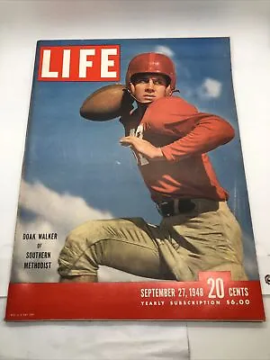 VTG Life Magazine September 27 1948 NFL Doak Walker Of Southern Methodist • $26.60