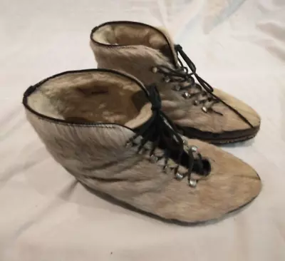 Vintage Maja / Corona / Continental Seal Skin Fur Boots MINT! 1950's Germany! • $163.57