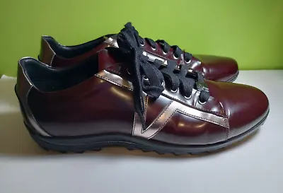 $399.99 • Buy Versace Collection Brown Lace Up Cleats Shoes Men’s Size 7.5 US 41 EU V900403