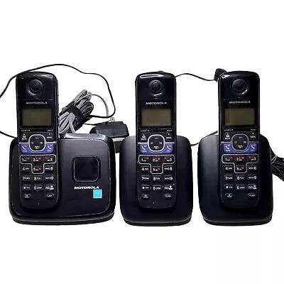 Motorola L703BT 3-Handset Cordless Digital Answering Phone System DECT 6.0 • $25