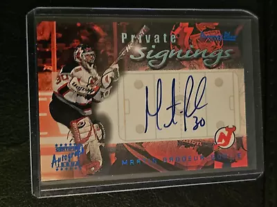 2001 02 Topps Premier Plus Private Signings Auto #PS-MB Martin Brodeur NJ Devils • $79.99