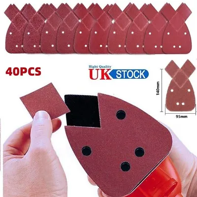 Mouse Sanding Sheets 40-120 Grit For Black And Decker Discs Sander Pad Sandpaper • £6.69