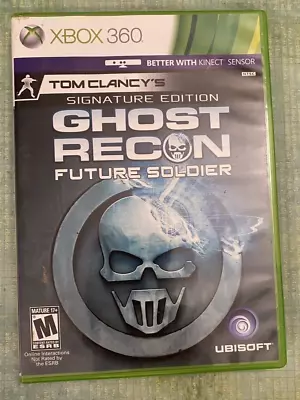 XBOX 360 Game - Ghost Recon Future Soldier Signature Edition - Damaged Case • $4.60