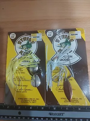 Vintage Strike King 1/4 Oz Houston Model Spinnerbait New Lot Of 2 • $15