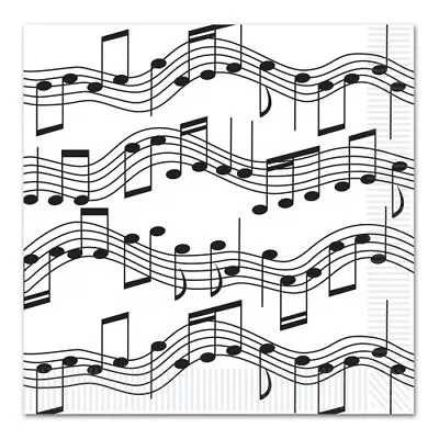 Beistle Music Notes Dinner Napkins 16 Pack • $10.49