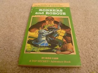 Robbers And Robots PB Mike Carr 1983 TSR Endless Quest #9 Dungeons Dragons CYOA • $7.50