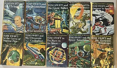 Lot Of 10 TOM SWIFT Jr Series Hardcover Books Victor Appleton II Vintage 1950s • $9.95