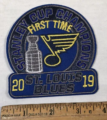 $6.25 • Buy St. Louis Blues 2019 Stanley Cup First Time Champions Logo Patch NHL Ice Hockey