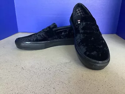 Vans New Skate Style 53 Velvet Black Men Size USA 7.5 Skate Shoe Popcush Formal • $65