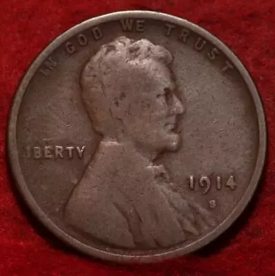 1914-S San Francisco Mint Copper Lincoln Wheat Cent • $0.99