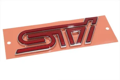 $38.66 • Buy OEM 2015-2018 Subaru WRX STi Rear Emblem Badge Nameplate Red NEW 93079VA040
