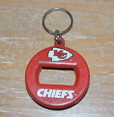 NEW VINTAGE KANSAS CITY CHIEFS BEV KEY 3 In 1 CAN BOTTLE TWIST OPENER KEYCHAIN  • $6.29