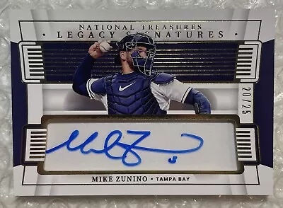 2022 Panini National Treasures Mike Zunino LEGACY SIGNATURES GOLD AUTO SSP /25 • $4.99