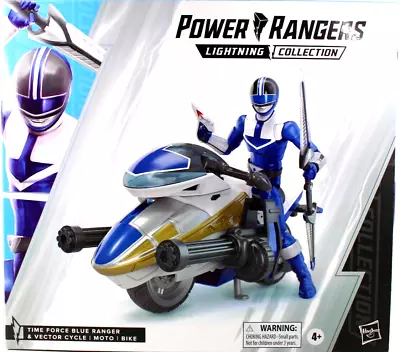 Power Rangers Time Force Blue Ranger Figure & Vector Cycle Lightning Collection • $35.99