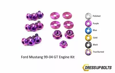 Dress Up Bolts For Mustang GT 4.6L 2V 1999-2004 Titanium Engine Kit Purple • $82.49