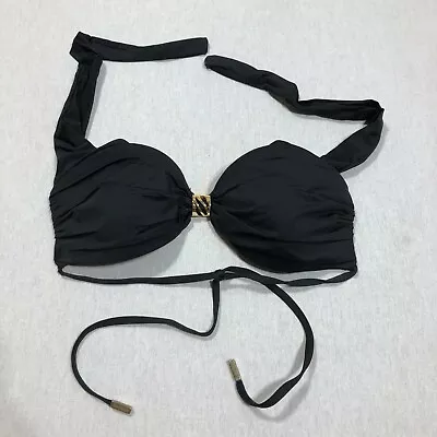 A. Che Bikini Top In Black Fits Sizes 32D/34C/36B I4 • $11.99