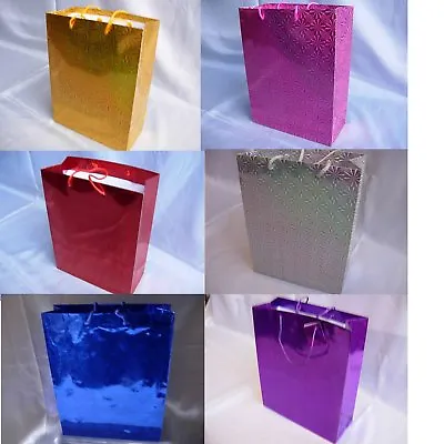 £39.50 • Buy Shiny Paper Gift Carrier Gifts Bags 15cm Christmas Wedding Children Party Bag