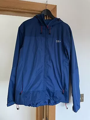 Men’s Blue OEX Waterproof Jacket Medium Perfect For CyclingWorn Once If At All • £25