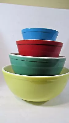 Beautiful Set Of Four Vintage Pyrex Mixing Bowls • $26