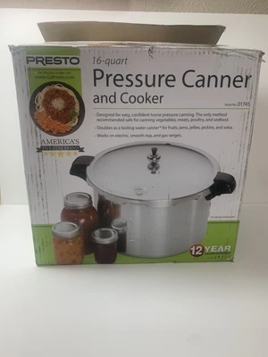 $50 • Buy Presto Pressure Canner Cooker 16 Quart Includes Tools
