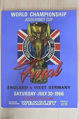 £19.99 • Buy 1966 WORLD CUP FINAL PROGRAMME *(ENGLAND V WEST GERMANY)* (1960`s RE-PRINT)