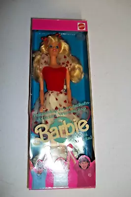 Vintage 1991 Mattel Friendship Barbie De La Amistad #3677 Heart Dress German • $39.95