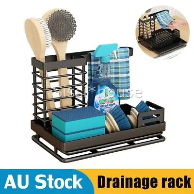 Sink Caddy Tidy Storage Holder Rack Sponge Organizer Kitchen Tool Organizer AU • $27.39