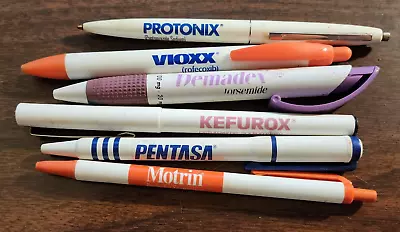 Lot 6 Drug Rep Pens Pharmaceutical Pharma Medical Kefurox Protonix Vioxx Pentasa • $6.95